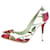 Dolce & Gabbana Escarpins ornés de cristaux blancs et rouges - taille EU 37 (UK 4)  ref.1313833