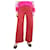 G. Kero Rote Hose mit hoher Taille und weitem Bein - Größe UK 12 Baumwolle  ref.1313836