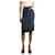 Acne Black washed denim A-line skirt - size UK 4 Cotton  ref.1313846