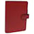 LOUIS VUITTON Epi Agenda MM Day Planner Cover Rouge R20047 Auth LV 69138 Cuir  ref.1313955