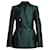 Givenchy SS20 Bottle Green  wool and silk hourglass blazer jacket Dark green  ref.1314004