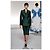 Blazer giacca a clessidra in lana e seta verde bottiglia Givenchy SS20 Verde scuro - vista 2