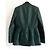 Blazer giacca a clessidra in lana e seta verde bottiglia Givenchy SS20 Verde scuro - vista 7