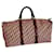 Dior Travel bag Beige Dark red Leather Cloth  ref.1314021
