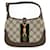 Gucci Jackie 1961 Mini X Balenciaga Canvas Hobo Bag GG Supreme Brown Cloth  ref.1314031