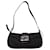 Fendi FF Buckle Baguette Hobo Bag Black Cloth  ref.1314050