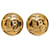 Chanel Gold CC-Ohrclips Golden Metall Vergoldet  ref.1314084