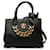 Versace Petit sac à chaîne noir La Medusa Cuir Veau façon poulain  ref.1314095
