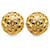 Chanel Gold CC Quilted Clip On Earrings Golden Metal Gold-plated  ref.1314101