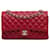 Solapa con forro de piel de cordero clásico mediano rojo Chanel Roja Cuero  ref.1314113