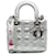 Dior Silver Small Calfskin Cannage My ABCDior Lady Dior Silvery Leather Pony-style calfskin  ref.1314127