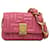 Balmain Pink 1945 Quilted Leather Crossbody Pony-style calfskin  ref.1314129