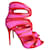 Alexander McQueen cut-out booties Pink Red Suede Leather  ref.1314157
