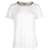 Maje Tellor Embellished T-shirt in Cream Linen White  ref.1314204