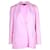 Stella Mc Cartney Blazer de peito único Stella McCartney em lã rosa  ref.1314210
