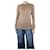 Prada Beige cashmere neck-tie jumper - size UK 10  ref.1314226