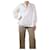 Autre Marque Blusa bordada de algodón blanca - talla UK 10 Blanco  ref.1314231