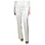 The row Pantaloni larghi in seta color crema - taglia UK 10 Crudo  ref.1314240