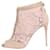 Dolce & Gabbana Stivaletti open-toe in camoscio e pizzo rosa chiaro - taglia EU 37 Svezia  ref.1314241