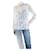 Valentino Blusa blanca de encaje con cuello alto - talla UK 12 Blanco Viscosa  ref.1314243