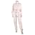 Valentino Light pink belted jumpsuit - size UK 10 Cotton  ref.1314246