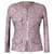 Chanel Veste en tweed avec garniture de chaîne métallique Rose  ref.1314262