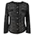 Chanel Chaqueta de tweed negra con el logo CC de 31 Rue Cambon rara. Negro  ref.1314263