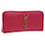 SAINT LAURENT Long Wallet Leather Pink Auth am5944  ref.1314399