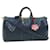Louis Vuitton Keepall Bandouliere 50 Marineblau Leder  ref.1314661
