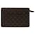 Louis Vuitton Pochette homme Brown Cloth  ref.1314783