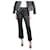 Enes Black leather trousers - size UK 12  ref.1315120