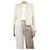 Chanel Casaco de tweed creme - tamanho UK 10 Cru Poliamida  ref.1315124