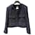 Chanel tweed uniform jacket 38 Blue  ref.1315144