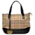Burberry Brown Haymarket Check Handbag Beige Cloth Cloth  ref.1315147