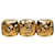 Chanel Gold Triple CC Brosche Golden Metall Vergoldet  ref.1315151