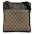 Gucci Brown GG Canvas Flat Messenger Beige Cloth Cloth  ref.1315202