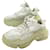 BALENCIAGA TRIPLE S SHOES 544351 Sneakers 37 WHITE CANVAS WHITE SNEAKERS Cloth  ref.1315233