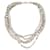 Hermès HERMES CONFETTIS NECKLACE 5 RANKS T39 in Sterling Silver 925 82.2GR SILVER NECKLACE Silvery  ref.1315242