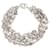 Hermès Confettis Bracelet 5 ranks 18CM SOLID SILVER 925 38GR SILVER STRAP Silvery  ref.1315245