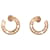 NOVOS BRINCOS DE PULSO DINH VAN CREOLES 828515 Rosa ouro 18K EARRINGS Dourado Ouro rosa  ref.1315269