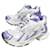NEW BALENCIAGA SHOES 677402 RUNNER 37 CANVAS AND LEATHER SNEAKERS SNEAKERS Purple  ref.1315294