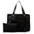 Bulgari Bvlgari Canvas Leather Logo Mania Handbag Tote Bag in Very Good Condition Black Cloth  ref.1315346