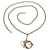 Tracolla catena rimovibile dorata Christian Dior con ciondolo D.I.O.R. D'oro Metallo  ref.1315459
