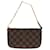 Louis Vuitton Mini Pochette Accessoires Brown Cloth  ref.1315520