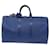 Keepall Louis Vuitton Blau Leder  ref.1315616