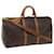 Louis Vuitton Keepall Bandouliere 50 Brown Cloth  ref.1315628