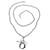 Tracolla catena rimovibile argento Christian Dior con ciondolo D.I.O.R. Metallo  ref.1315630