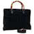 GUCCI Bamboo Tote Bag Suede 2way Black 002 2855 Auth ep3654  ref.1315819