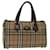 Autre Marque Burberrys Nova Check Hand Bag Canvas Beige Auth bs12607 Cloth  ref.1315856