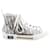 Dior Zapatillas altas de piel Blanco Cuero  ref.1315871